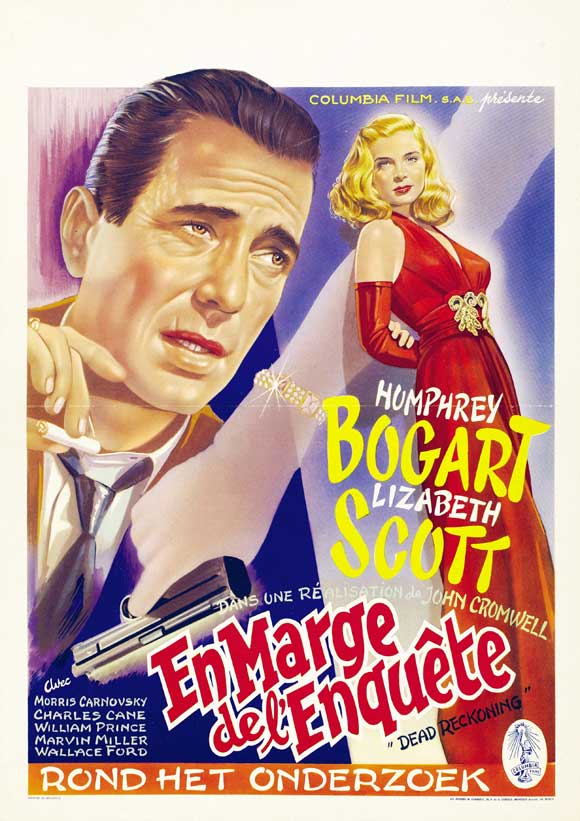 Dead Reckoning Movie Poster Print featuring vibrant imagery and thrilling design.