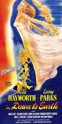 Down to Earth Movie Poster Print showcasing vibrant colors.