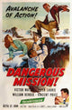 Dangerous Mission Movie Poster Print showcasing cinematic adventure.