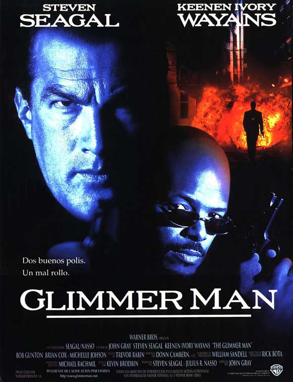The Glimmer Man Movie Poster Print featuring vibrant imagery and action design.