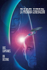 Star Trek: Generations Movie Poster Print featuring iconic characters