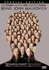 Being John Malkovich Movie Poster Print showcasing surreal film art.