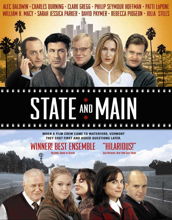 State and Main Movie Poster Print featuring cinematic artwork.