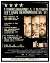 The Departed Movie Poster Print featuring iconic film imagery.