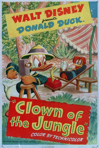 Clown of the Jungle Movie Poster Print featuring vibrant colors