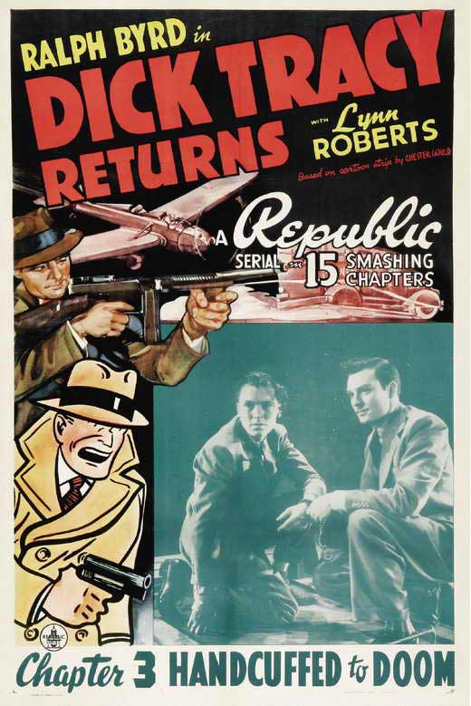 Dick Tracy Returns Movie Poster Print showcasing vibrant colors and classic design.
