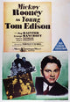 Young Tom Edison Movie Poster Print showing creativity and innovation.