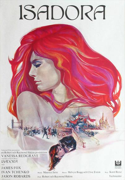 The Loves of Isadora Movie Poster Print showcasing classic cinema art