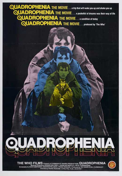 Quadrophenia Movie Poster Print showcasing classic British rock culture.