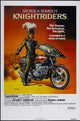 Knightriders movie poster print featuring dynamic film imagery.
