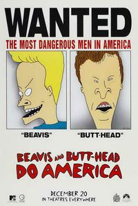 Beavis and Butt-Head Do America Movie Poster Print 27x40