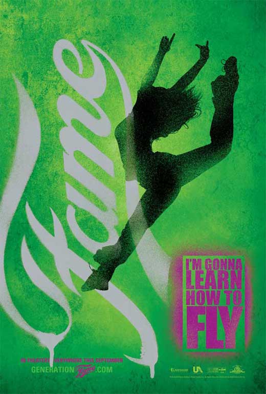 Fame Movie Poster Print featuring vibrant colors and iconic imagery.