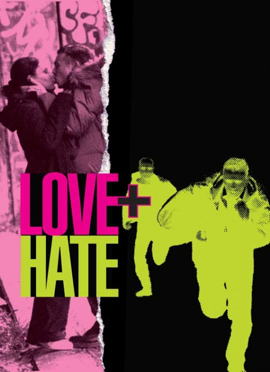 Love Hate Movie Poster Print showcasing vibrant colors and artistic design.
