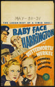 Baby Face Harrington Movie Poster Print showcasing classic cinema art.