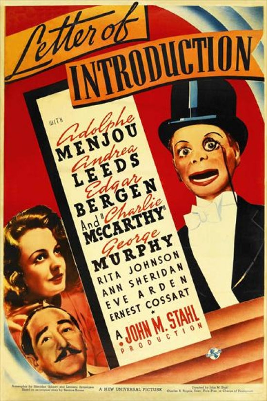Letter of Introduction Movie Poster Print showcasing cinematic art.