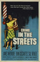 Crime in the Streets Movie Poster Print featuring dramatic urban visuals.