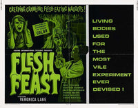Flesh Feast Movie Poster Print featuring captivating horror imagery.