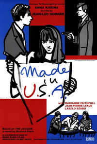 Made in U.S.A. Movie Poster Print showcasing American cinema.