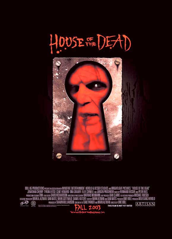 House of the Dead Movie Poster Print, horror film art