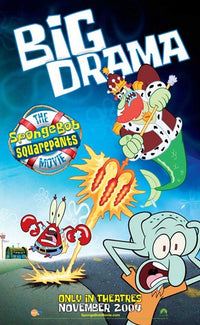 SpongeBob SquarePants Movie Poster Print featuring iconic characters.