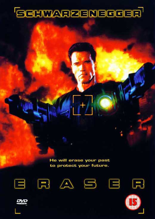 Eraser Movie Poster Print featuring action film artwork