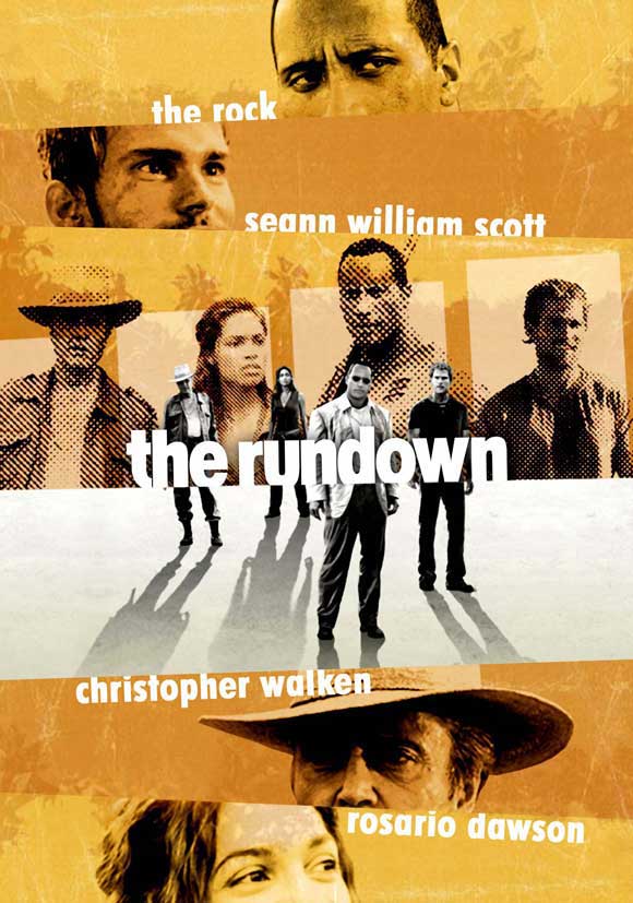 The Rundown Movie Poster Print featuring action-packed visuals.