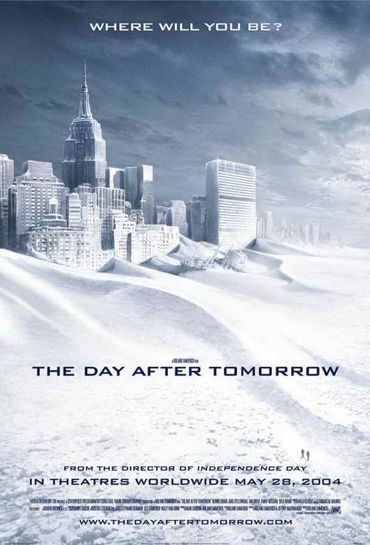 The Day After Tomorrow movie poster print showcasing dramatic landscapes.