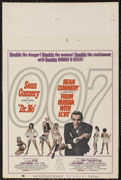 Dr. No Movie Poster Print featuring iconic imagery from the classic film.