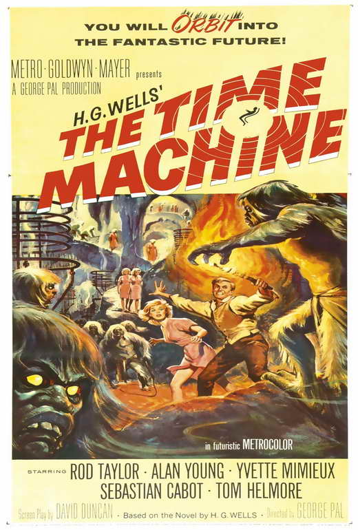 The Time Machine Movie Poster Print showcasing science fiction adventure.
