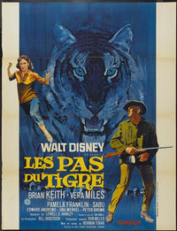 A Tiger Walks movie poster print featuring a majestic tiger.