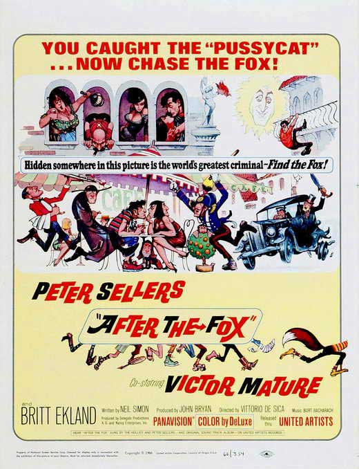 After the Fox Movie Poster Print featuring vintage cinema design.