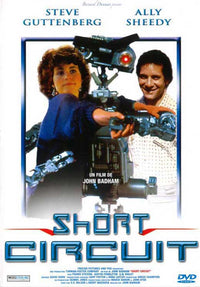 Short Circuit Movie Poster Print featuring Johnny 5 from the classic 1986 film.