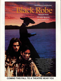 Black Robe Movie Poster Print - Cinematic Art for Home Decor