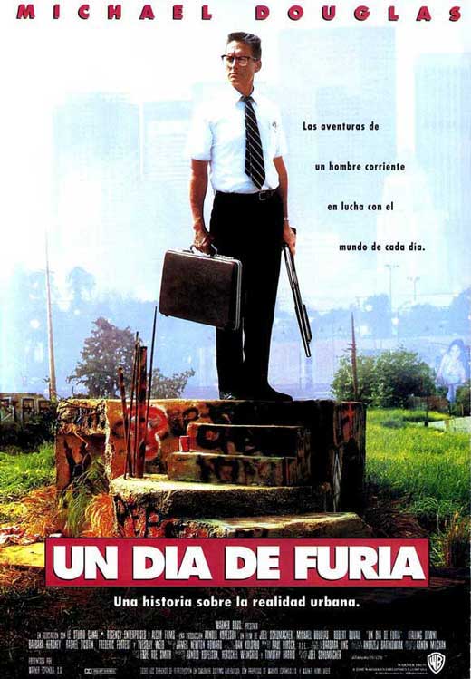 Falling Down movie poster print featuring iconic film artwork.