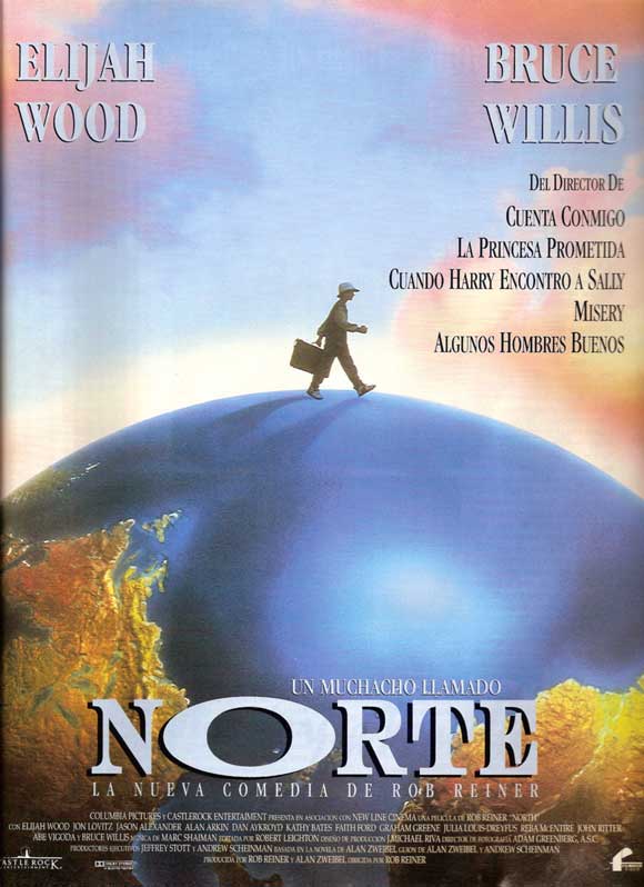 North Movie Poster Print featuring whimsical adventure art.