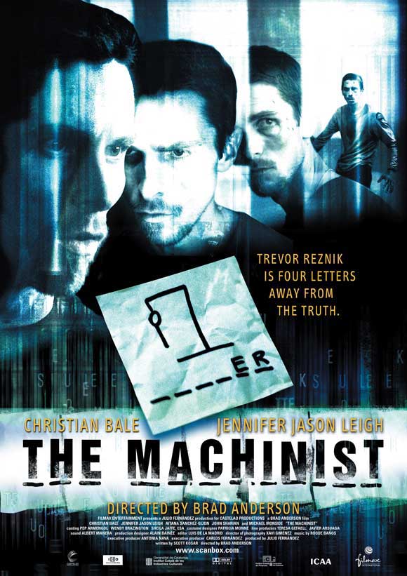 The Machinist Movie Poster Print showcasing its intense design and mood.