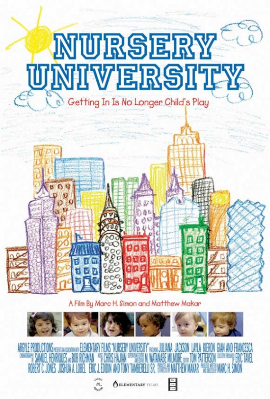 Nursery University Movie Poster Print showcasing vibrant colors and playful design.