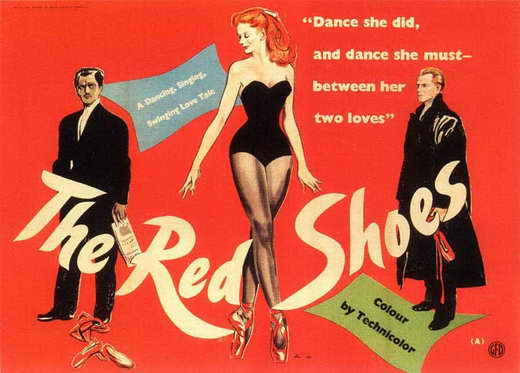 The Red Shoes Movie Poster Print showcasing classic film art.