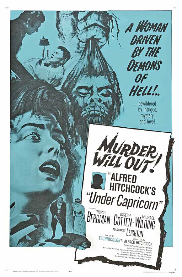 Under Capricorn Movie Poster Print featuring classic cinema art