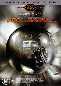 Rollerball Movie Poster Print depicting iconic sports action.