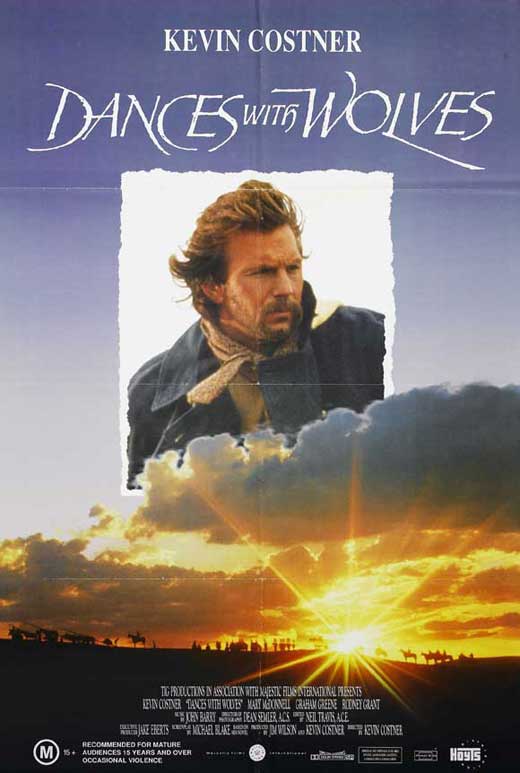 Dances with Wolves Movie Poster Print showcasing the film's iconic visuals.