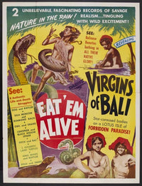 Virgins of Bali Movie Poster Print showcasing vibrant colors and exotic imagery.