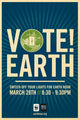 Earth Hour Movie Poster Print featuring environmental conservation theme.