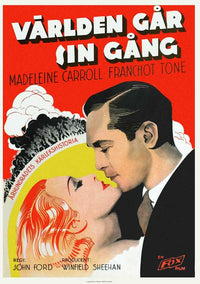 The World Moves On Movie Poster Print showcasing vibrant colors and cinematic themes.