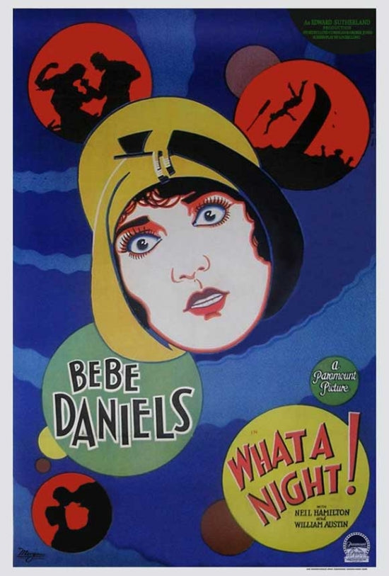 What a Night Movie Poster Print showcasing vibrant cinematic art.