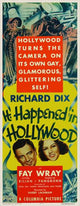 It Happened in Hollywood Movie Poster Print showcasing classic cinema charm.
