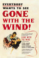Gone with the Wind movie poster print featuring classic film imagery.