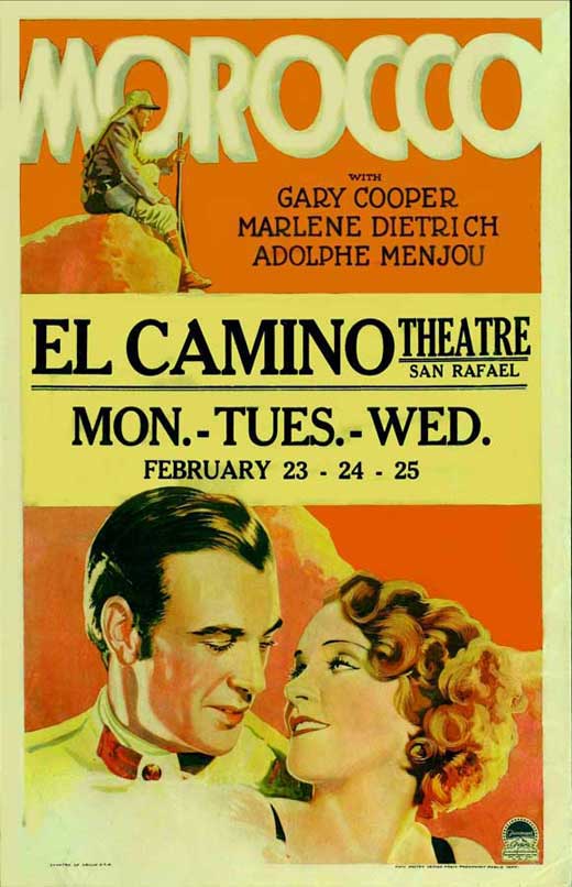 Morocco Movie Poster Print showcasing vibrant cinematic art.
