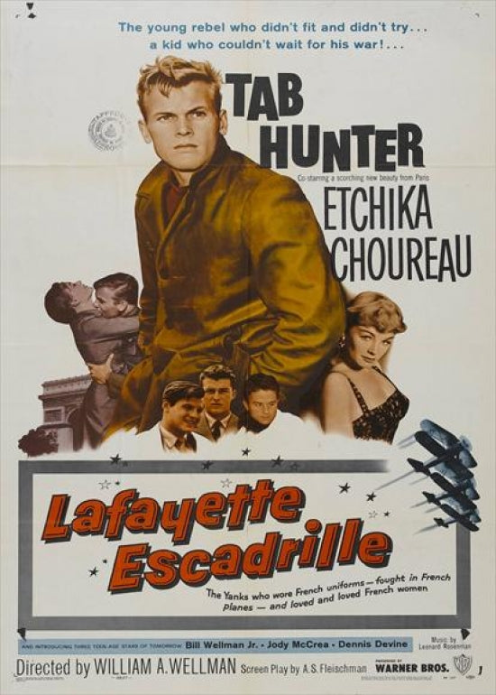 Lafayette Escadrille Movie Poster featuring historic aviation art.