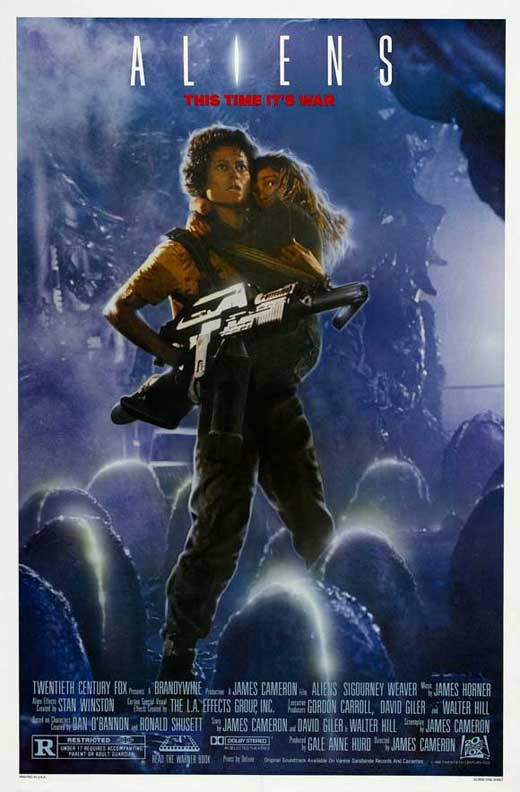 Aliens Movie Poster Print showcasing iconic sci-fi artwork.